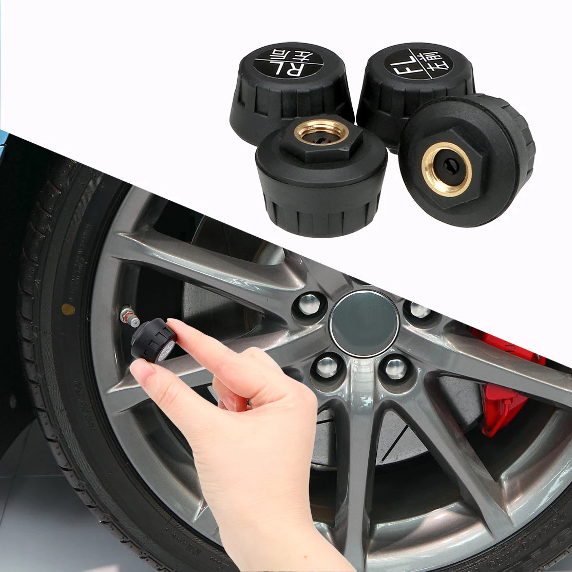 Car Tyre Pressure Monitoring System Solar Powered