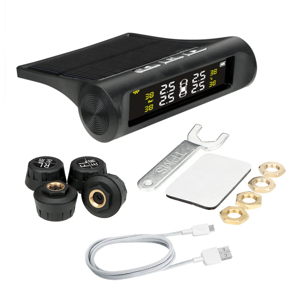 Car Tyre Pressure Monitoring System Solar Powered