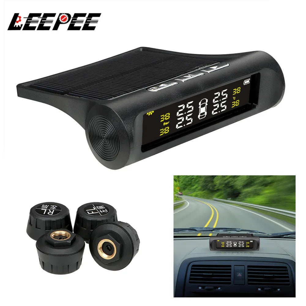 Car Tyre Pressure Monitoring System Solar Powered