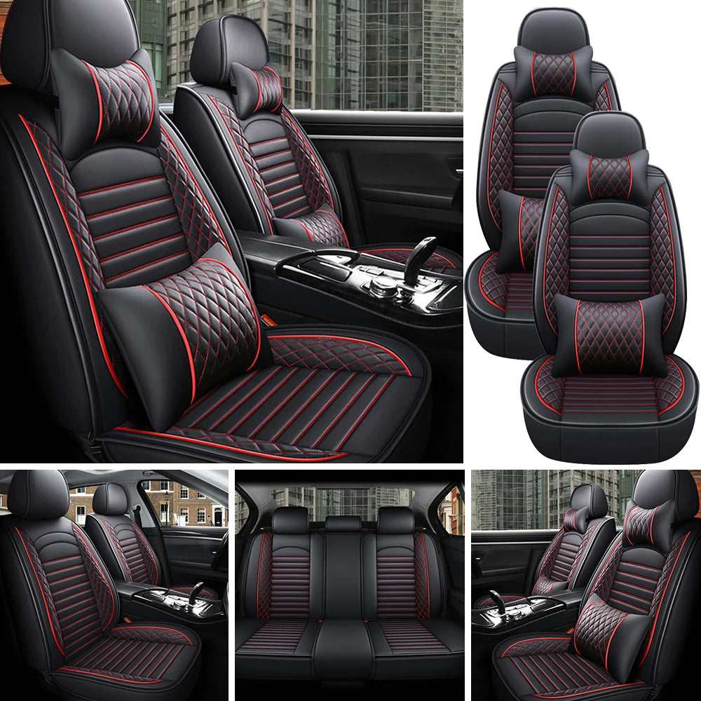 5-Seats PU Leather Car Seat Covers