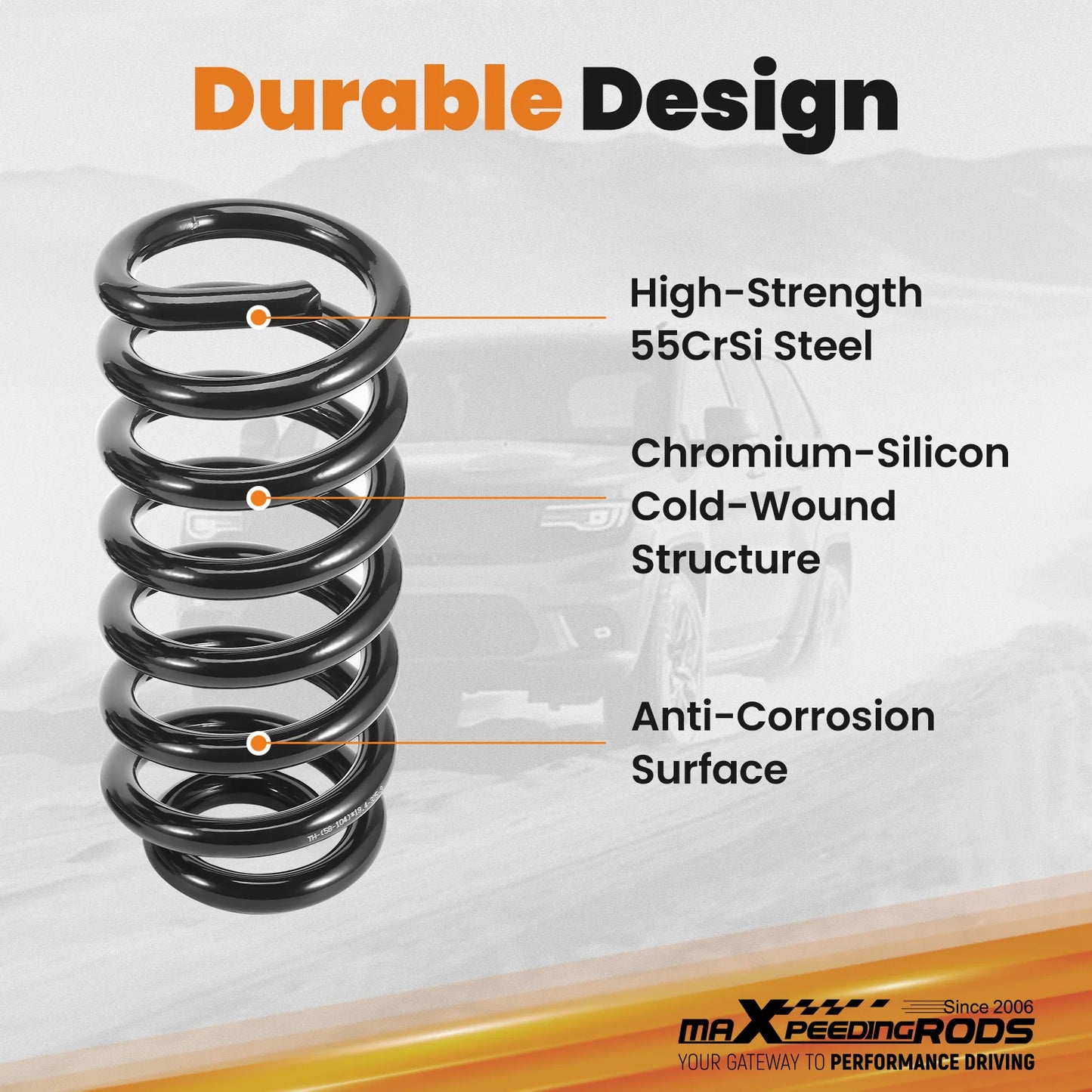 3” Drop Front Coils Lowering Springs Lowering Kit for Ford F150 F-100 1980-1996 2WD