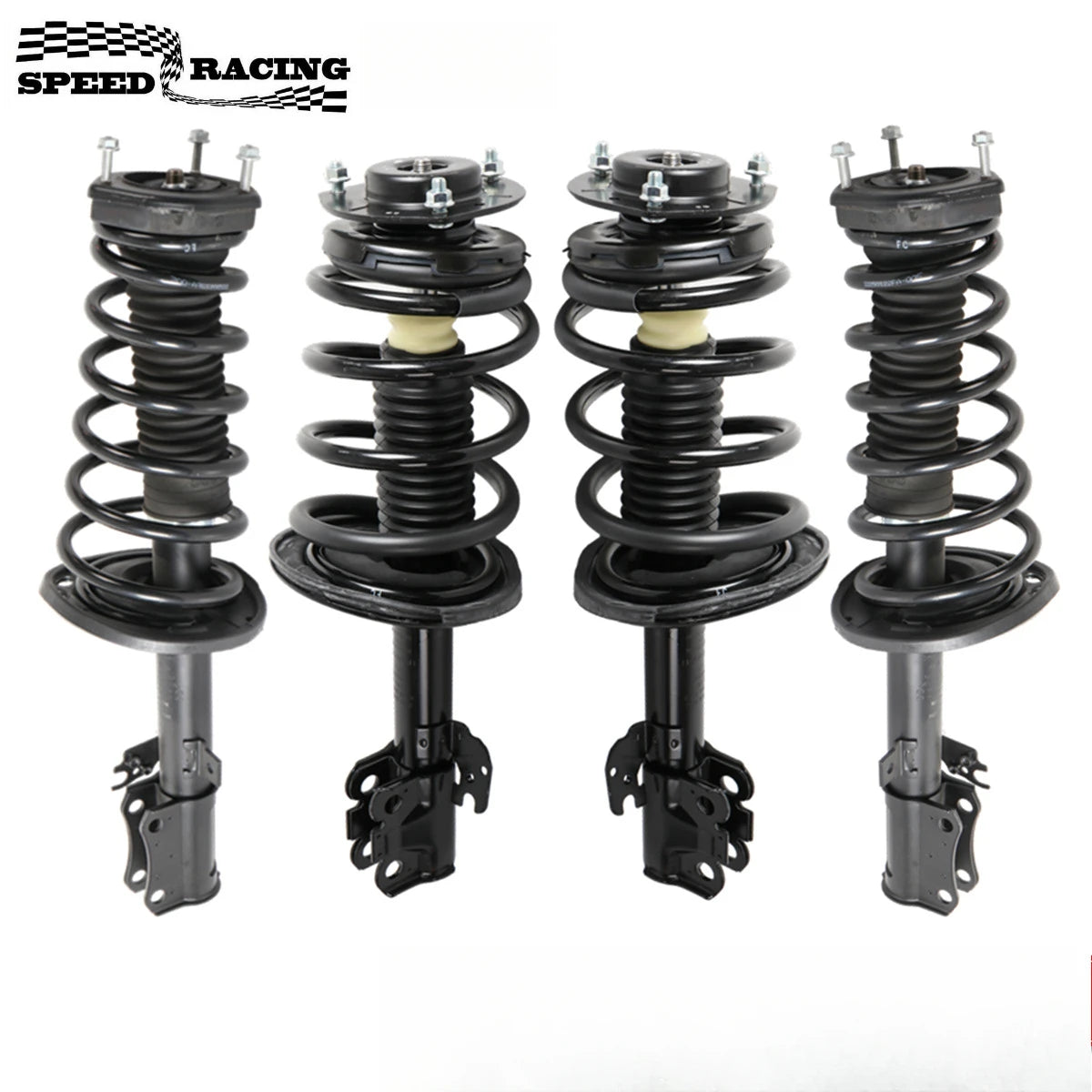Set of 4 – Front & Rear Complete Shock Strut Assemblies for 2007-2011 Toyota Camry | Fits 2009 Toyota Camry Base, Hybrid, LE, XLE 2.4L