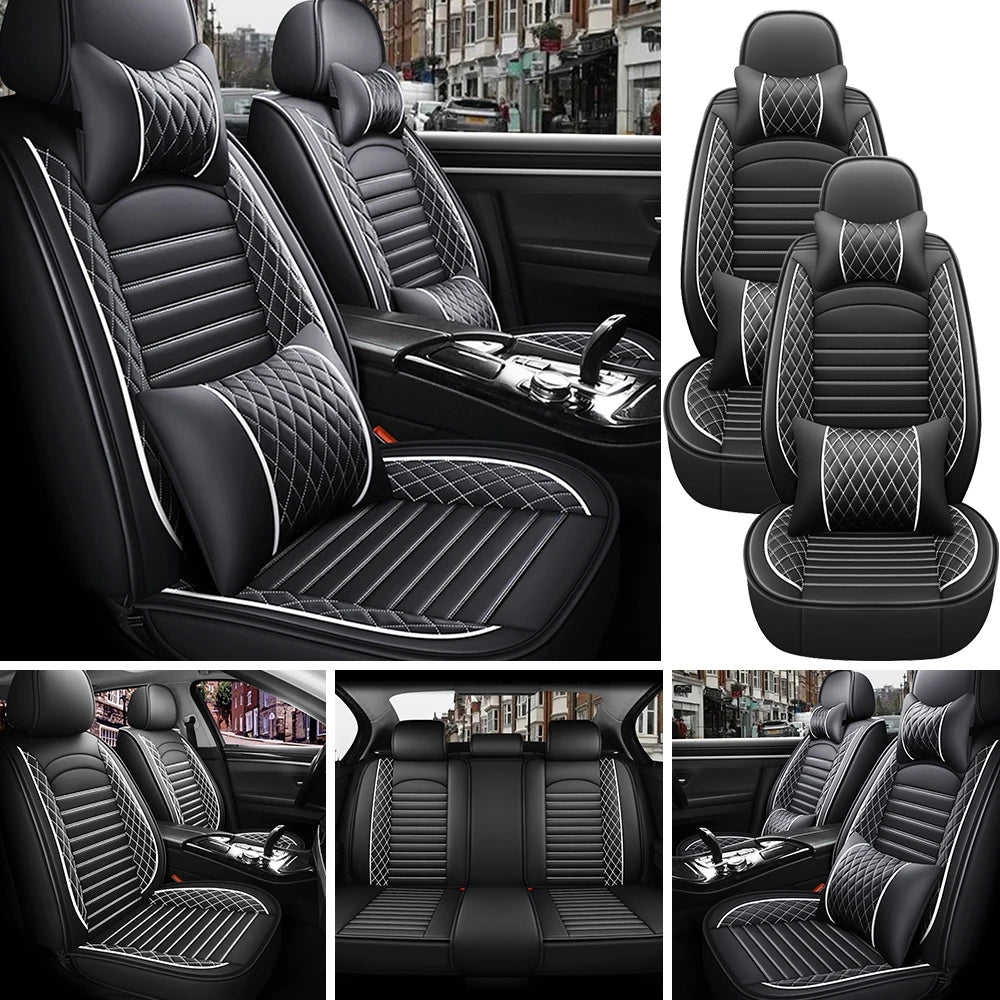 5-Seats PU Leather Car Seat Covers