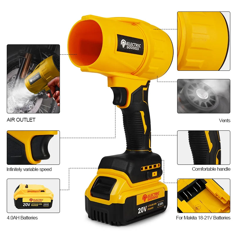 Dewalt 20V Brushless Turbo Blower – Cordless Electric Dust Blowing Tool with Battery
