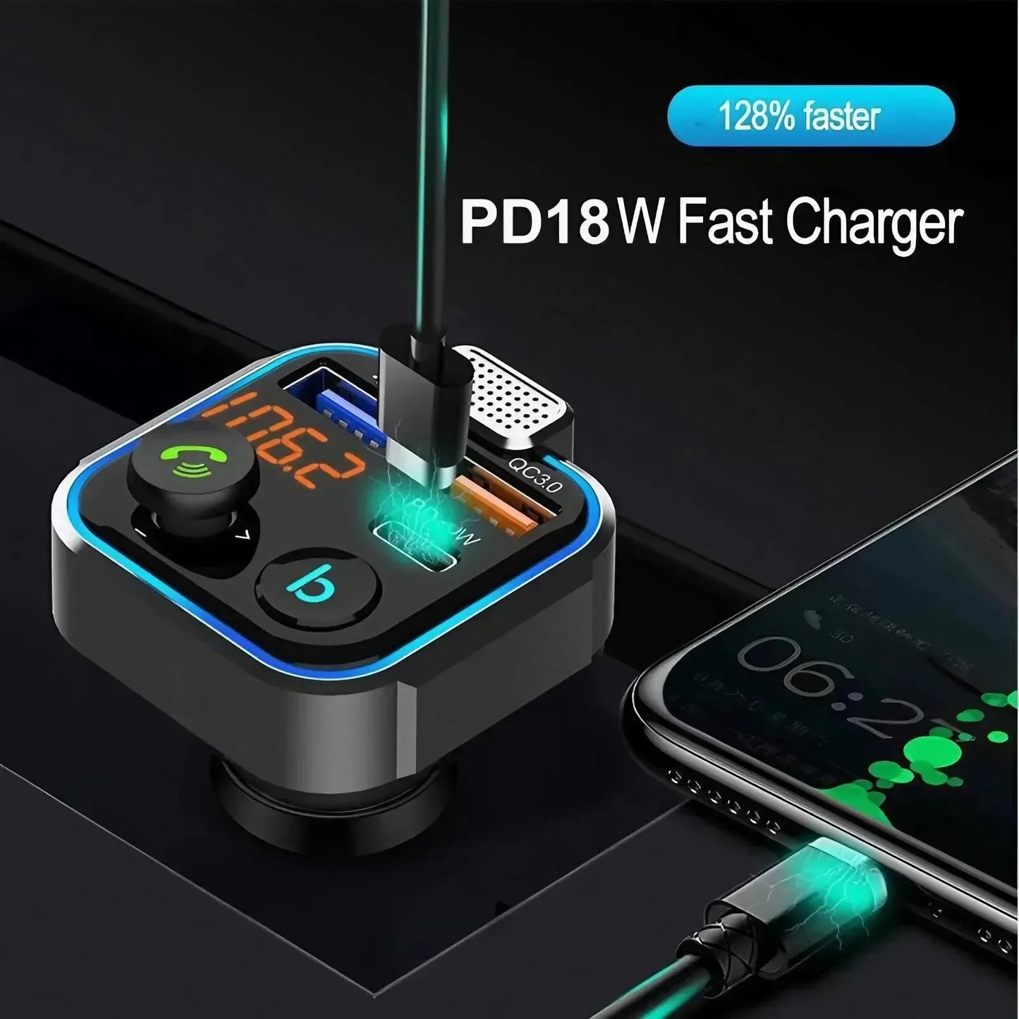 Bluetooth FM Transmitter Car Kit