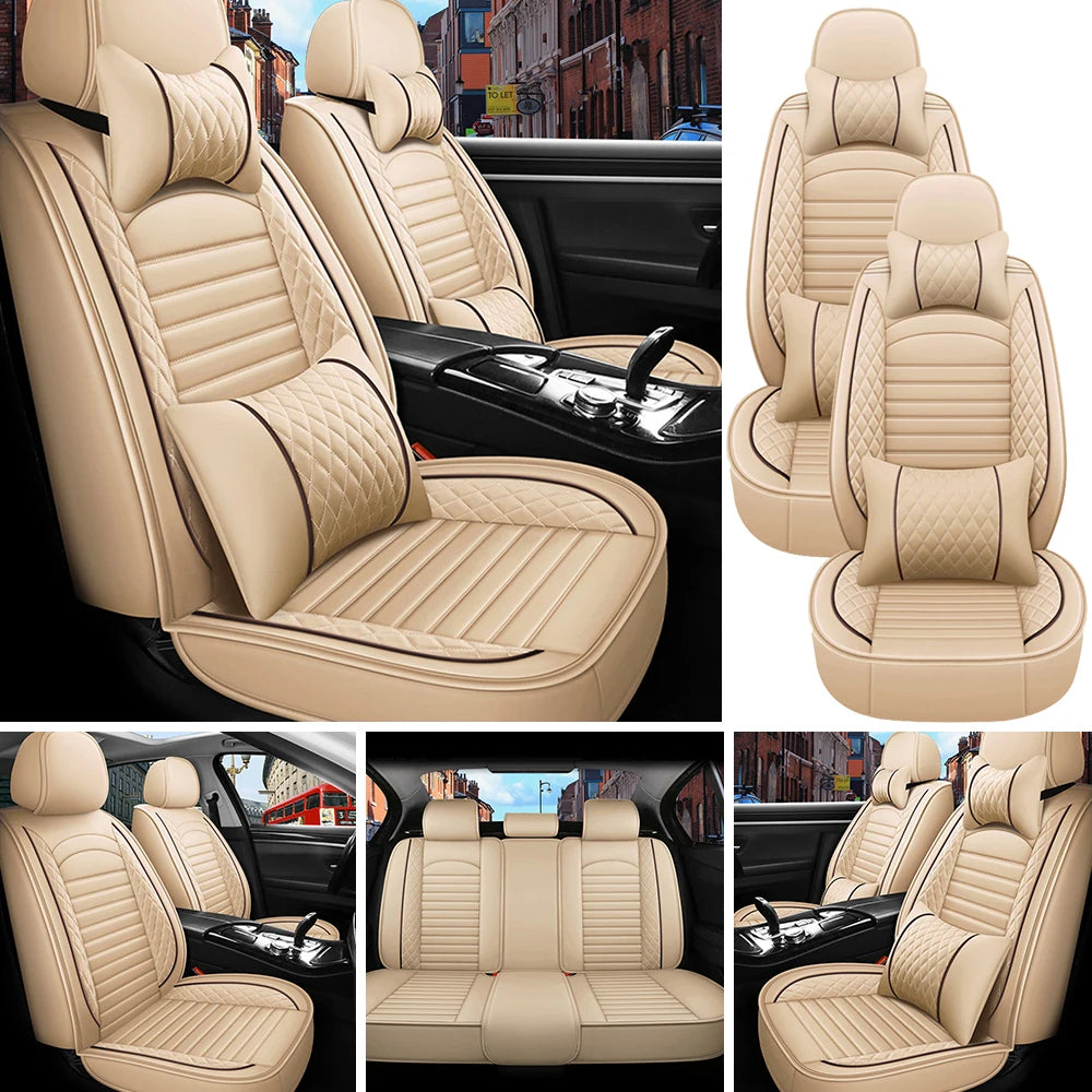5-Seats PU Leather Car Seat Covers