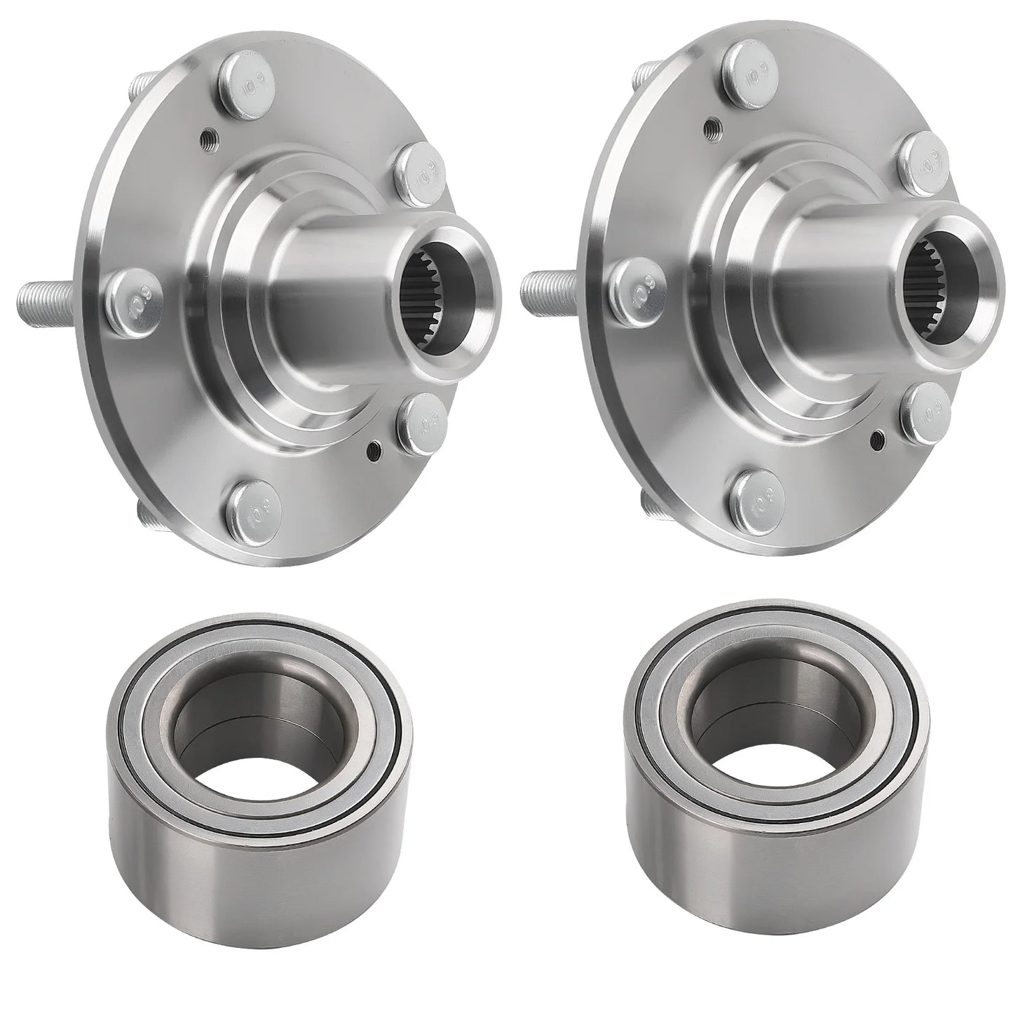 Front Wheel Bearings & Wheel Hubs – Fits Honda Civic DX, EX, LX, HF Hybrid (1.8L & 1.5L)