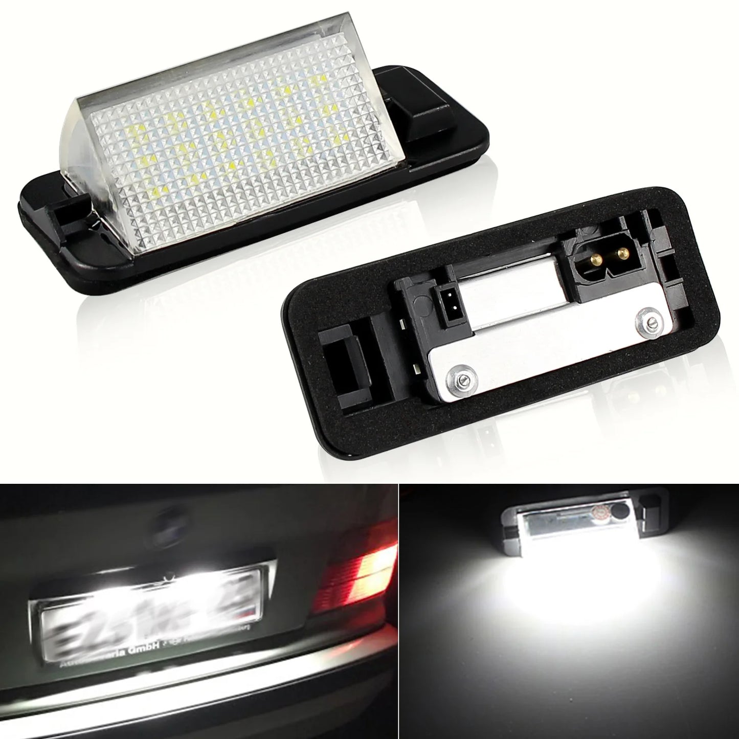 2Pcs For BMW Led License Plate Light