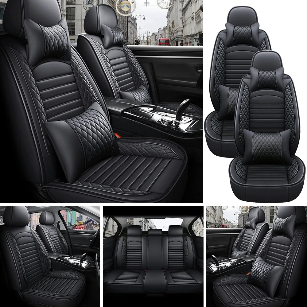 5-Seats PU Leather Car Seat Covers