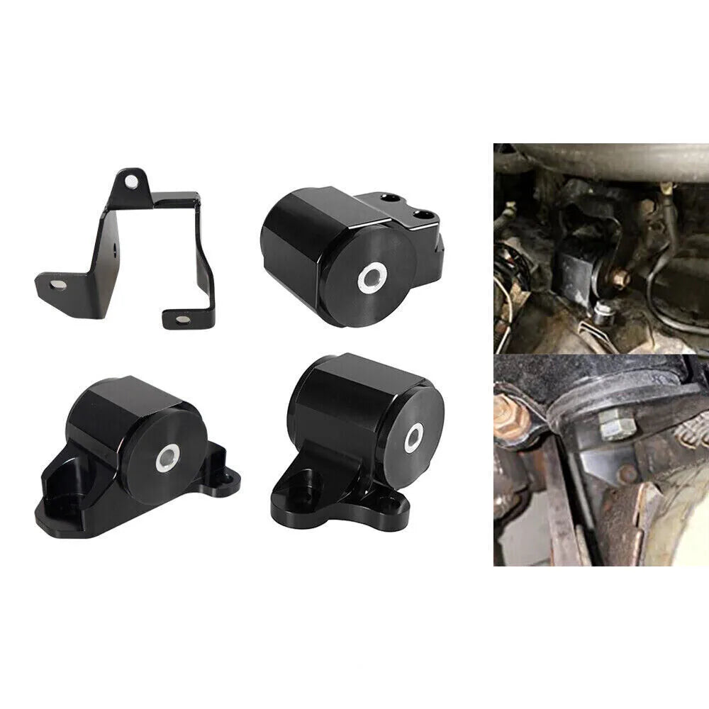Swap Engine Motor Mount 3-Bolt Kit + Torque Mount Kit – Fits 1996-2000 Honda Civic EK & 1998 Civic HX Coupe 1.6L 2-Door