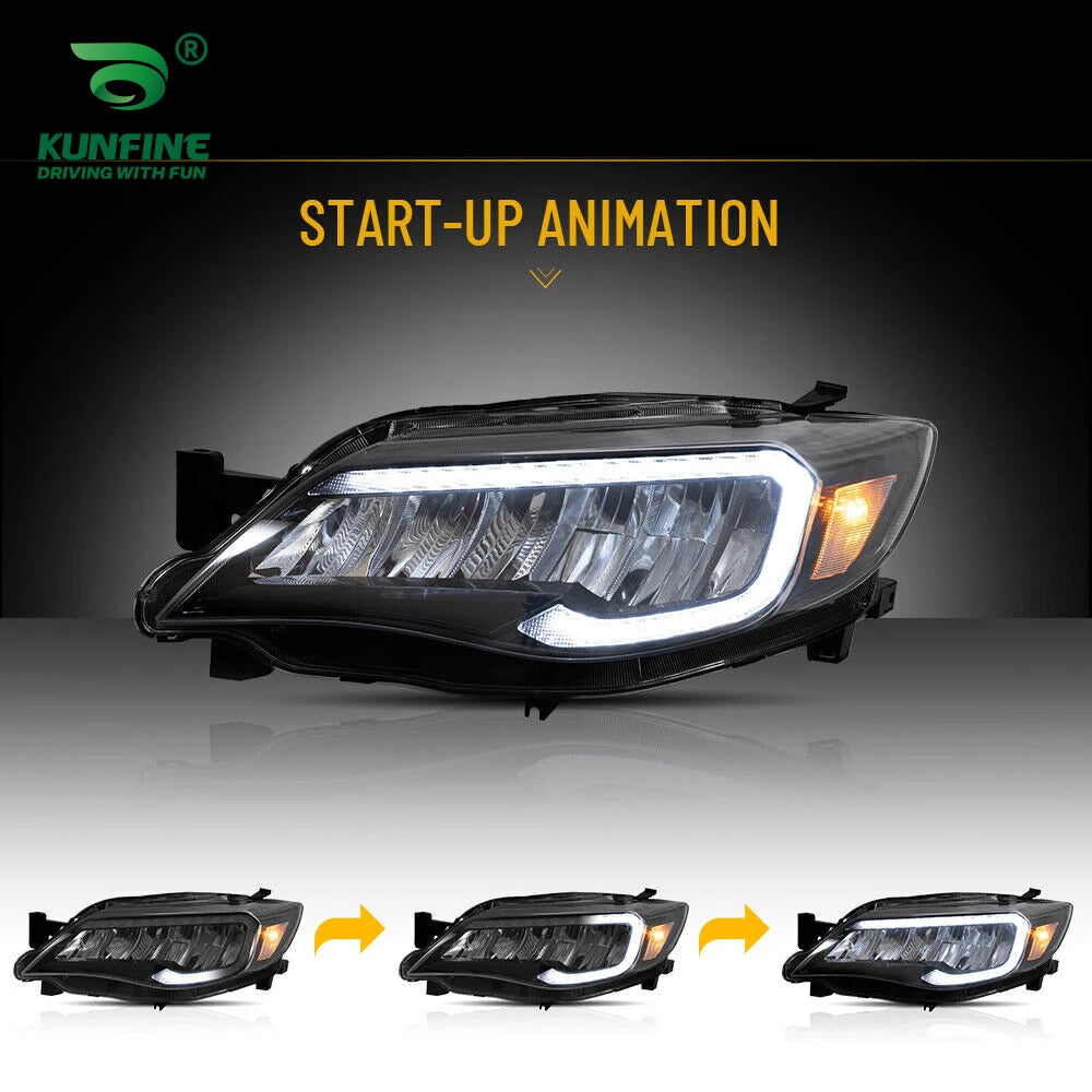 2PCs Car Headlight Assembly for Subaru Impreza WRX 2008-2014 – Left & Right