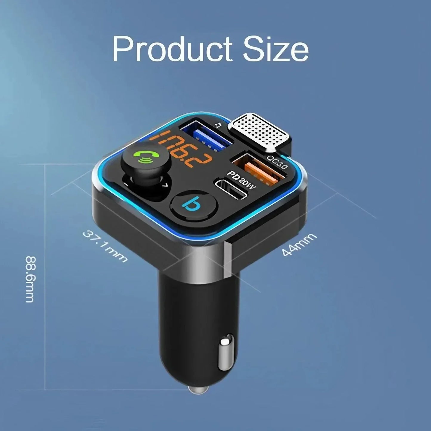 Bluetooth FM Transmitter Car Kit