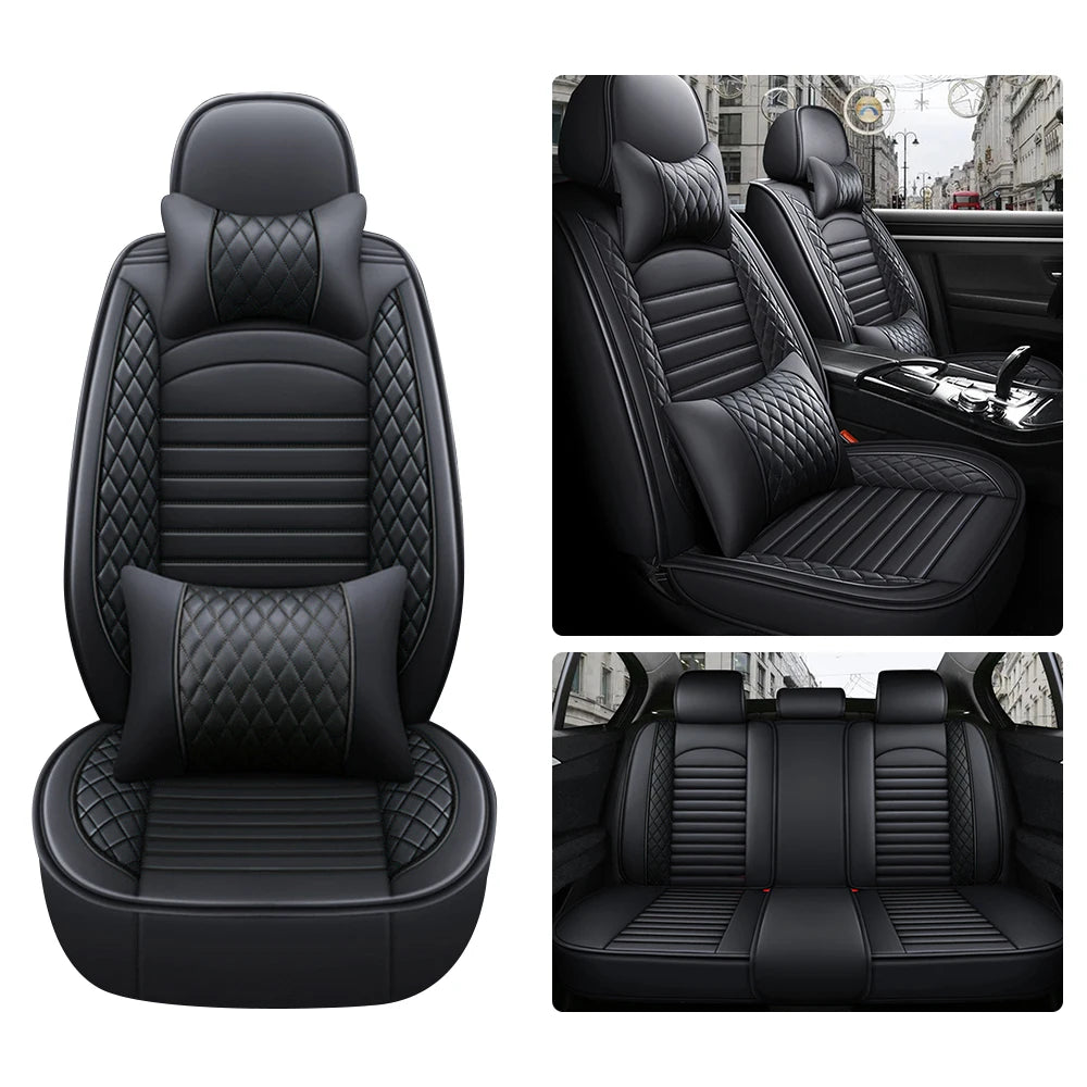 5-Seats PU Leather Car Seat Covers