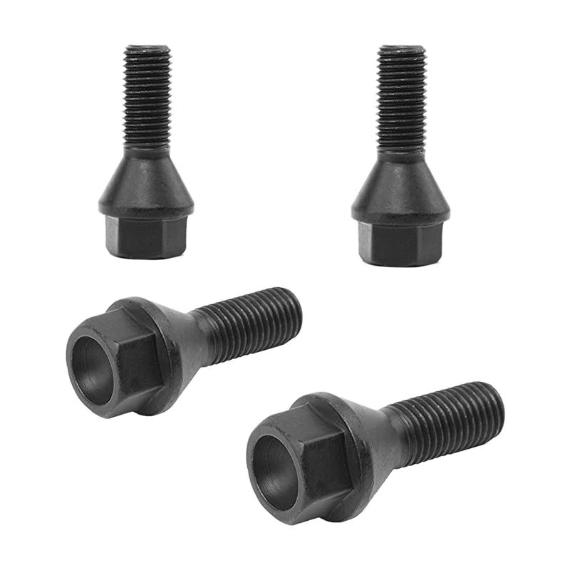 4Pcs Black Wheel Bolt Lug Nuts – For BMW E30, E36, E46, E60, E90