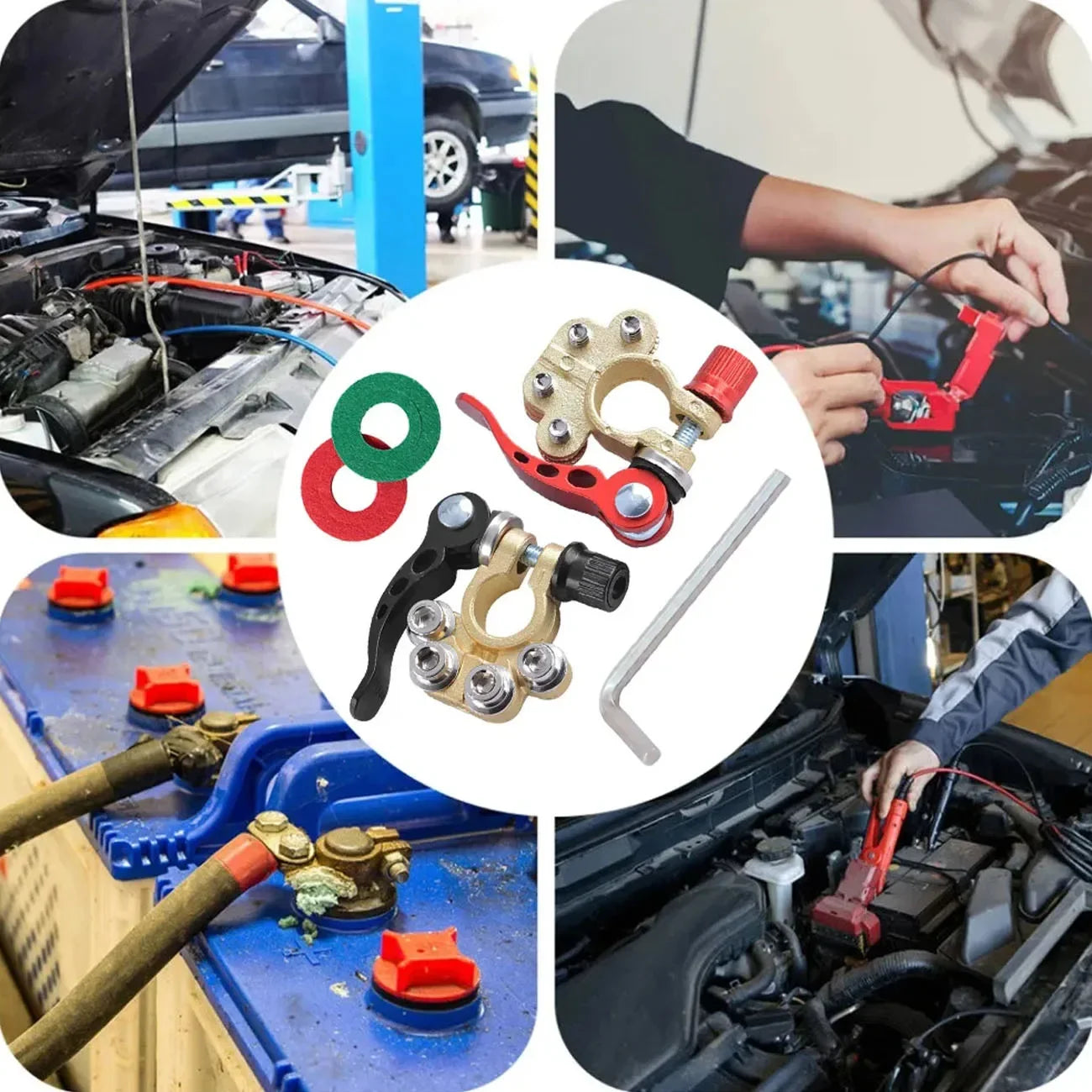 12V Battery Terminal Clamps Connectors – 2PCS