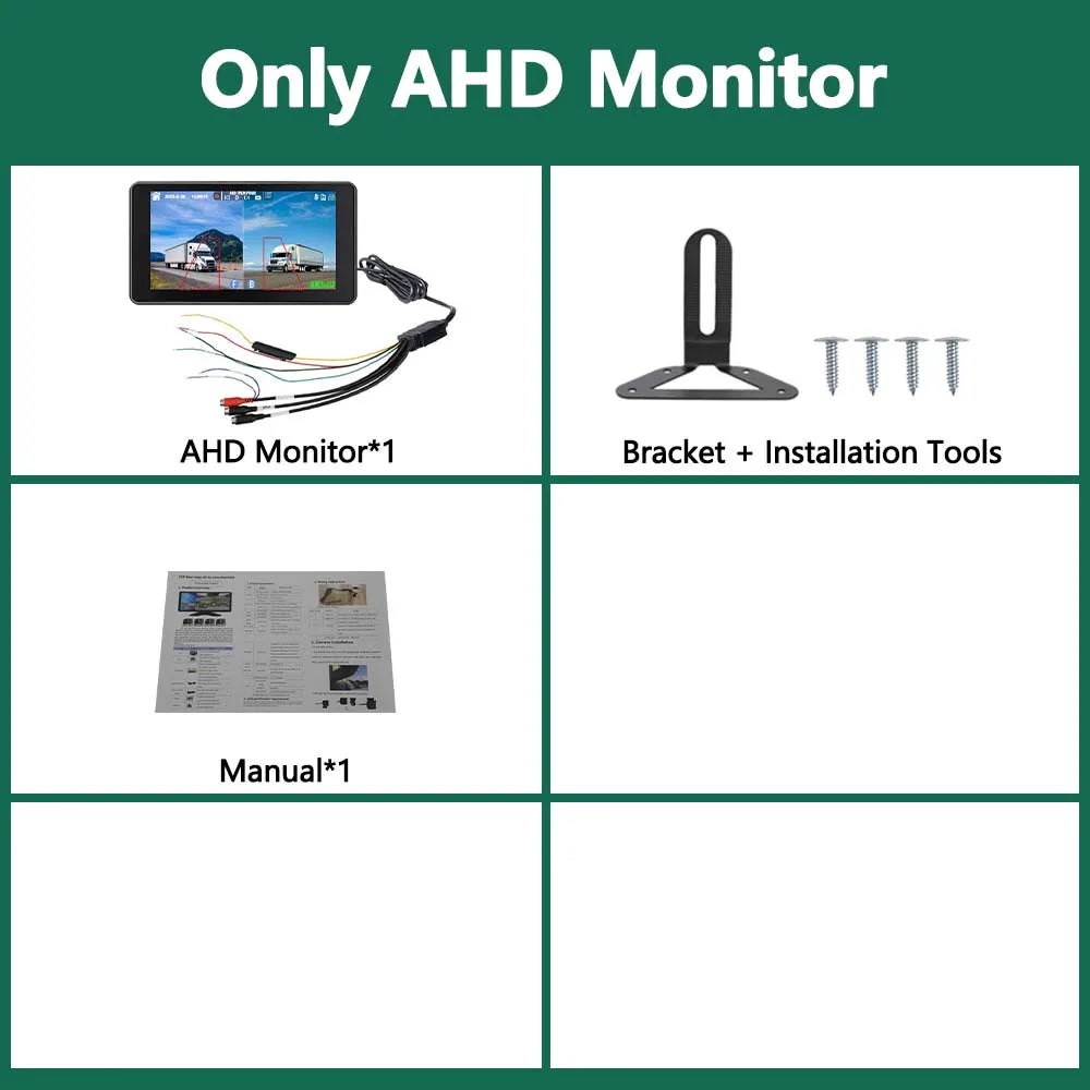 7 Inch Alarm Vehicle DVR Camera Monitor System