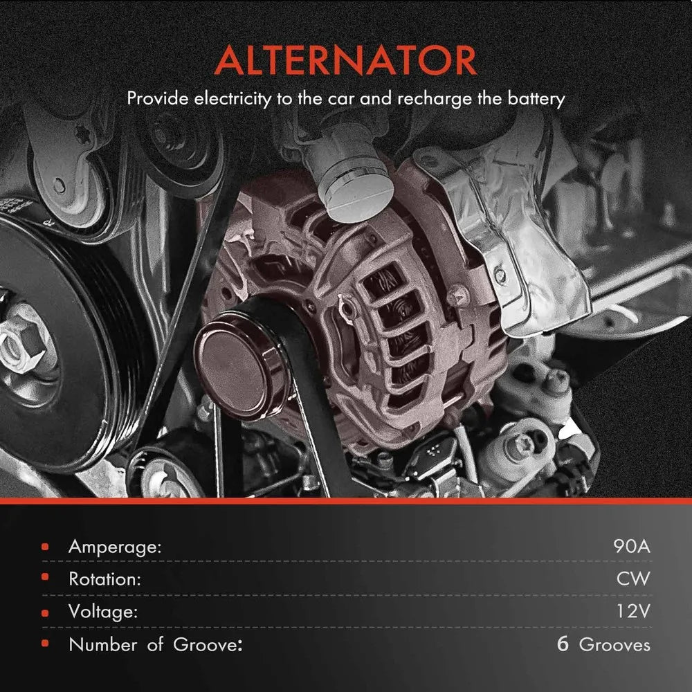 New Alternator for Toyota Camry (1997–1999) & Solara (1999) – V6 3.0L, 90A 12V