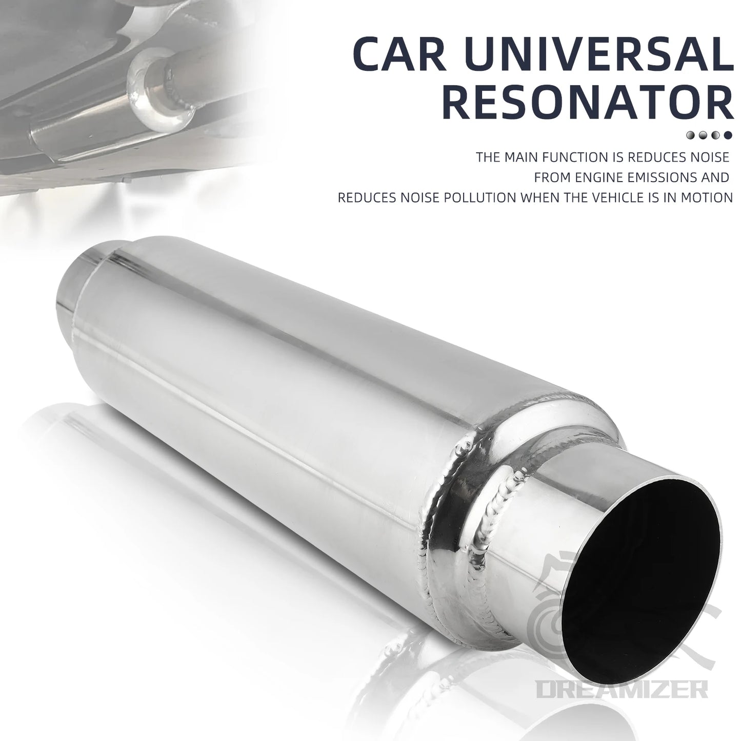 406mm (16”) 2.5-Inch Exhaust Muffler Pipe – Car & Motorcycle Replacement