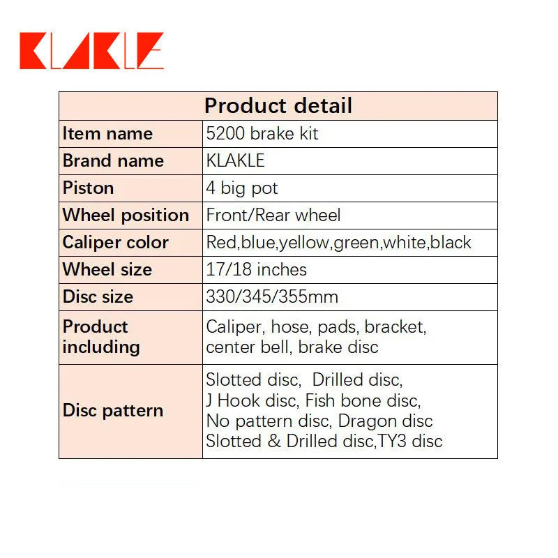 Brake Kit – 4 Piston Brake Calipers with 5200 Sport Brake Discs for Mercedes-Benz