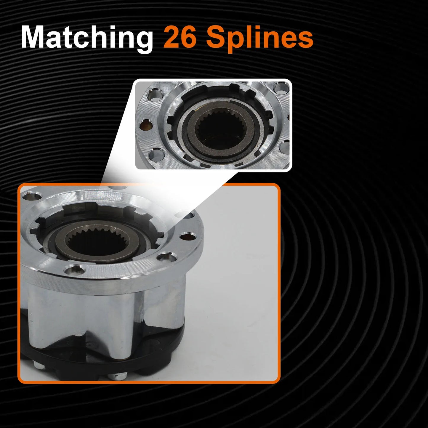 1 Piece Manual Wheel Locking Hub