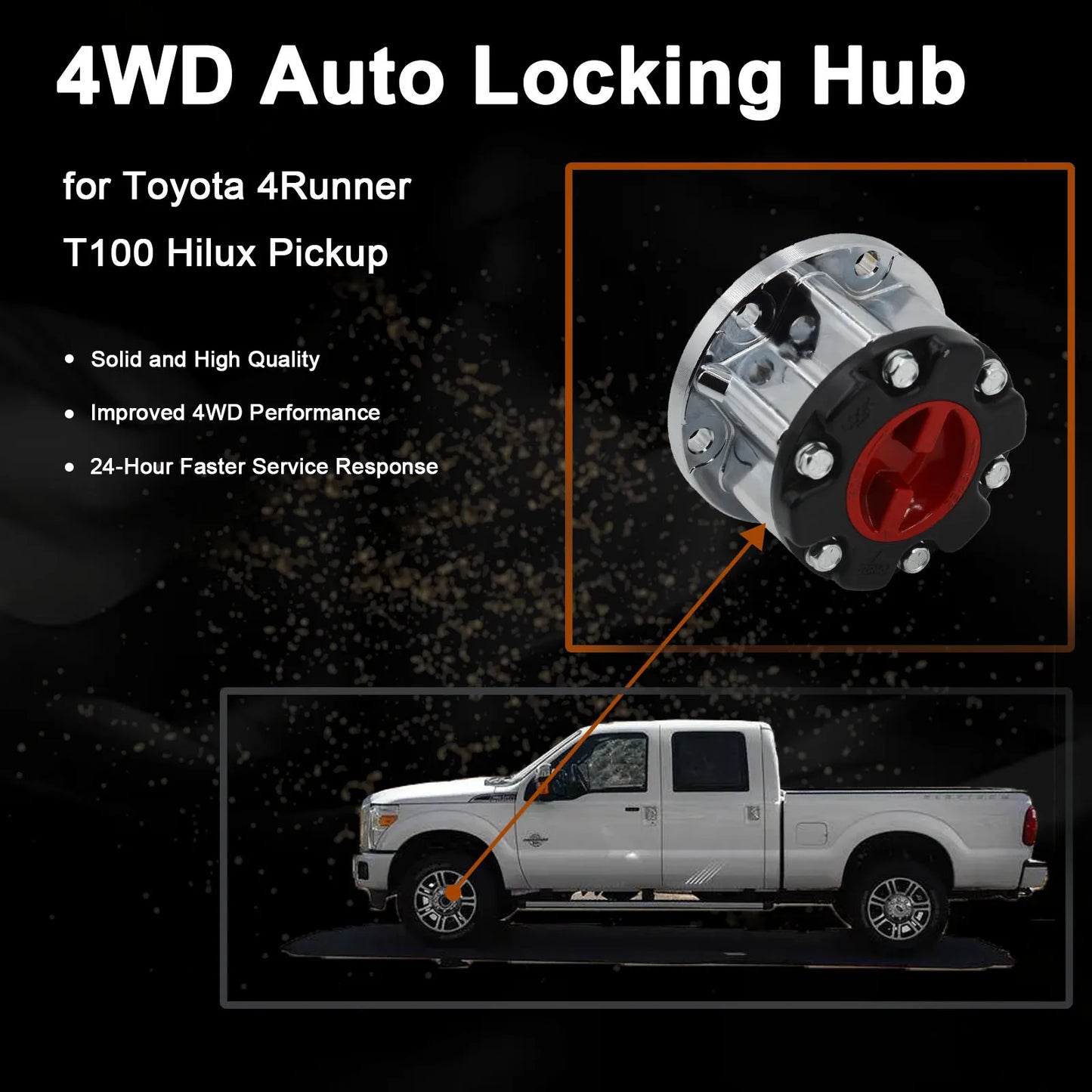 1 Piece Manual Wheel Locking Hub