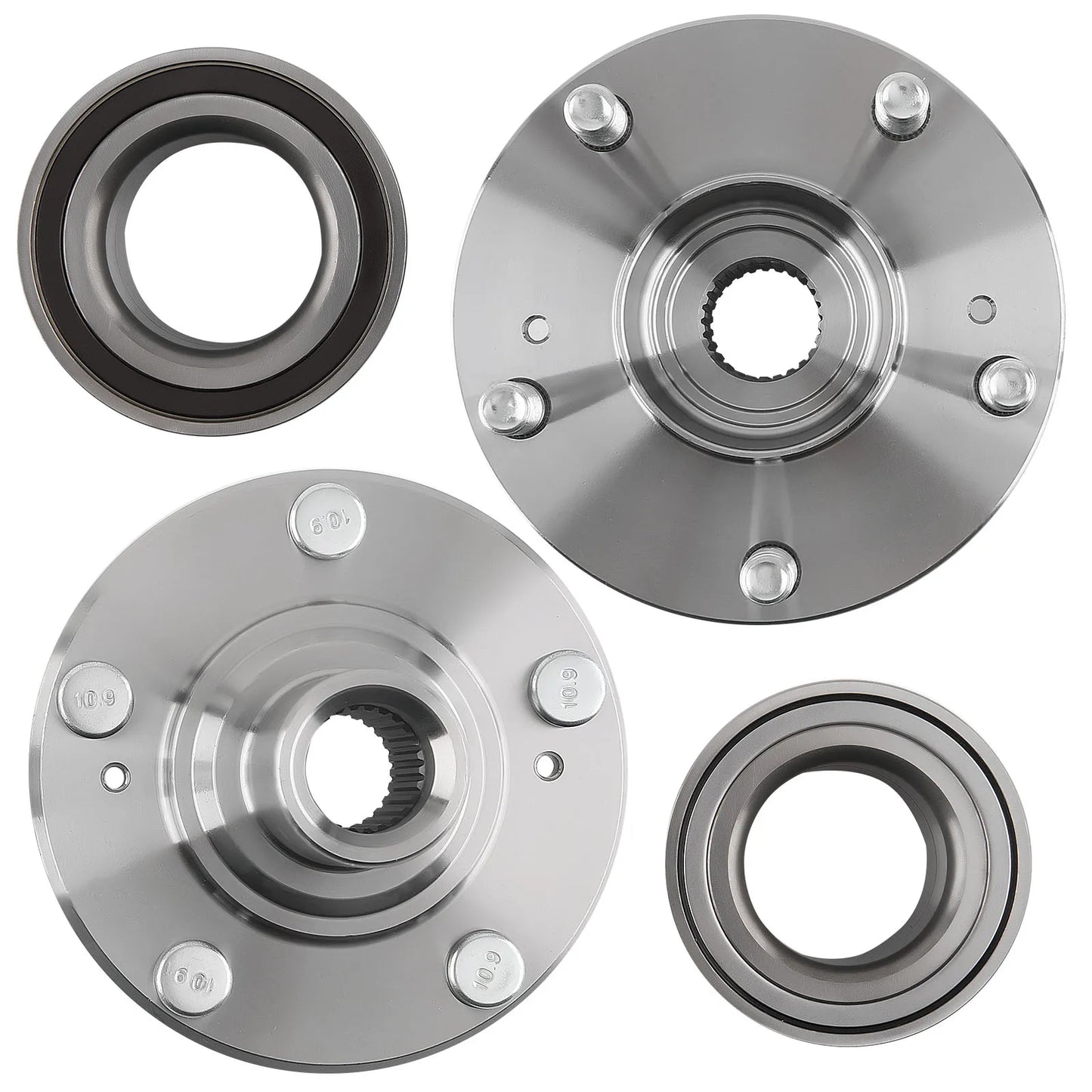 Front Wheel Bearings & Wheel Hubs – Fits Honda Civic DX, EX, LX, HF Hybrid (1.8L & 1.5L)