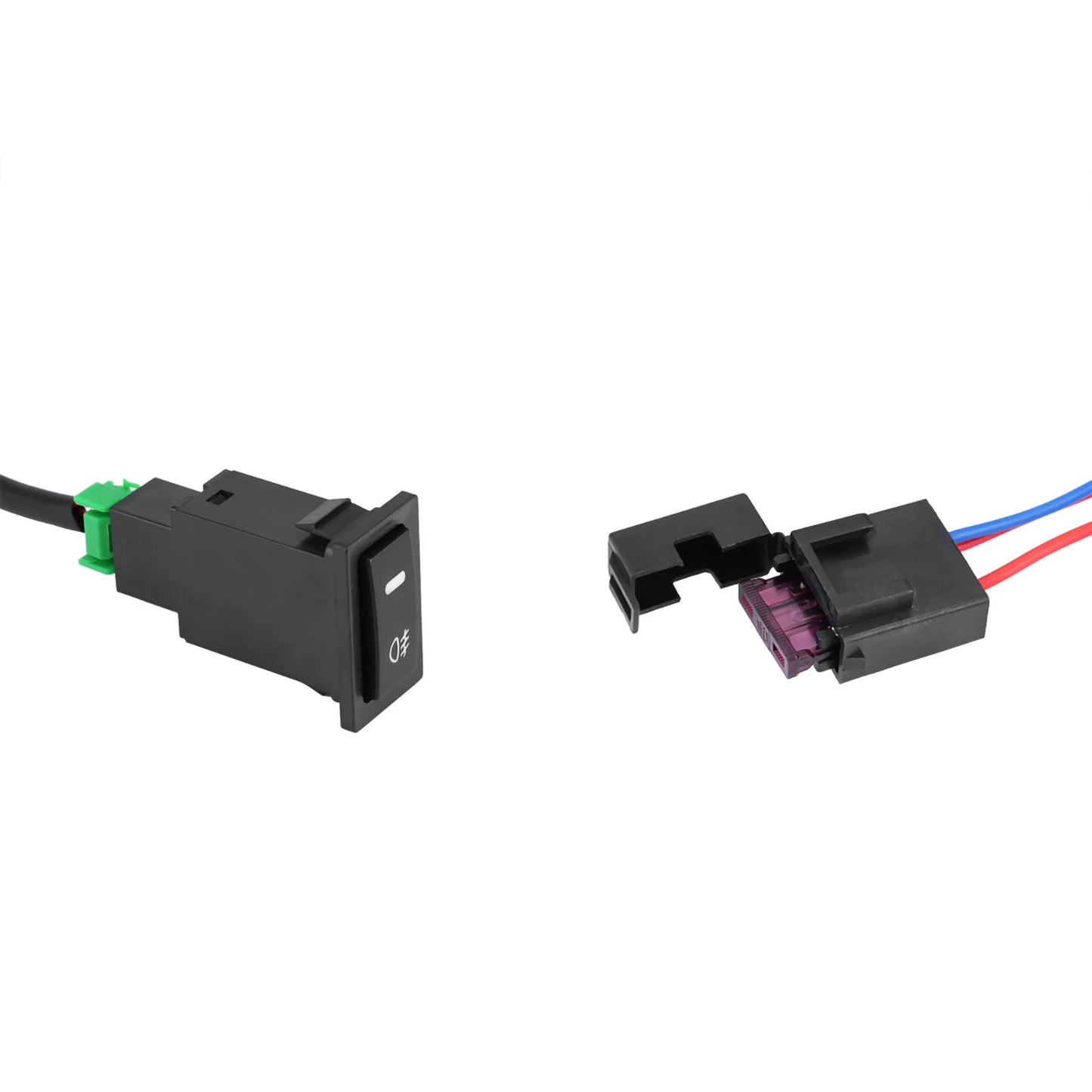 12V Universal LED Fog Light Wiring Harness & Relay Kit with On/Off Switch