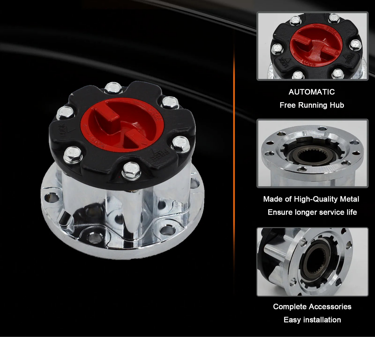 1 Piece Manual Wheel Locking Hub