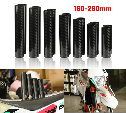 160mm-260mm Carbon Fiber Front Fork Guard Wrap Cover