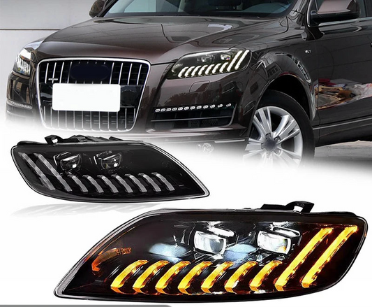 Headlights for Audi Q7 2006-2015 – Full LED Projector Lens Upgrade