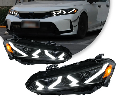 LED Headlight – 4-Lens Head Lamps for Honda Civic 11th Gen (2022-2023)