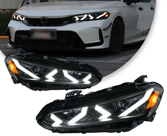 LED Headlight – 4-Lens Head Lamps for Honda Civic 11th Gen (2022-2023)