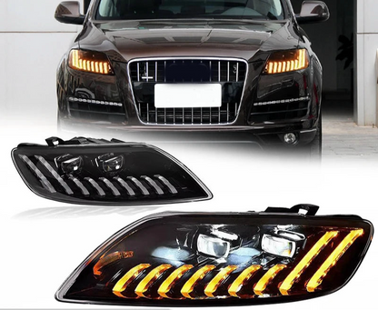 Headlights for Audi Q7 2006-2015 – Full LED Projector Lens Upgrade