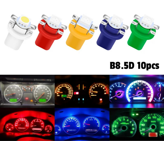 10PCS T5 B8.5D 1SMD LED Dashboard & Interior Bulbs