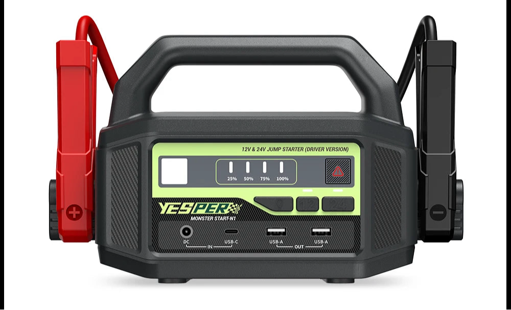 24V 6000A Peak Jump Starter for Cars and Trucks