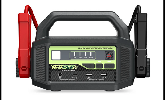 24V 6000A Peak Jump Starter for Cars and Trucks