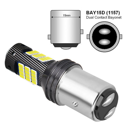 2PCS 1157 P21/5W BAY15D LED Tail Brake Bulbs