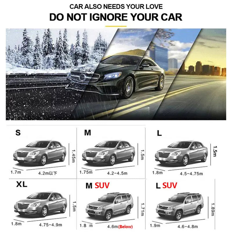 Full Car Cover Sun Shade Dustproof Anti UV Protection