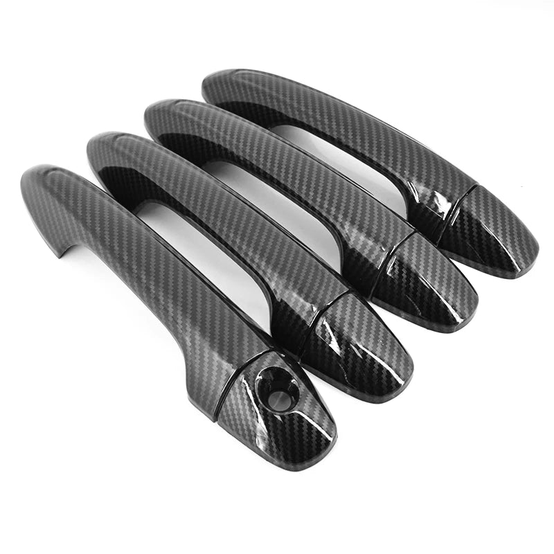 Carbon Fiber Style Side Door Handle Bowl Cover Trim – For Toyota Hilux Revo / Rogue / Rocco / Invincible (2016-2020)