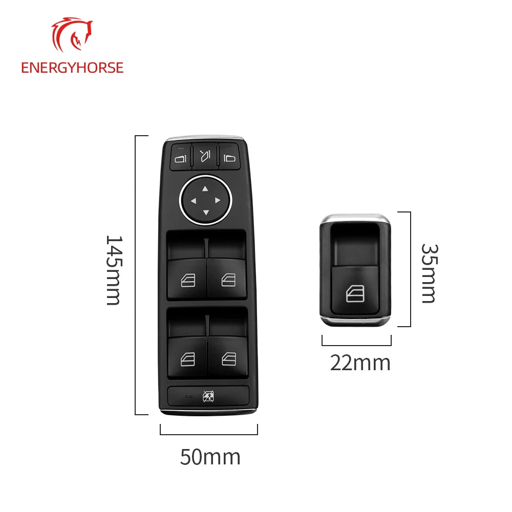 Electric Power Master Window Switch – For Mercedes-Benz A/B/CLA/GLA Class (W246, W176, W156, W117)