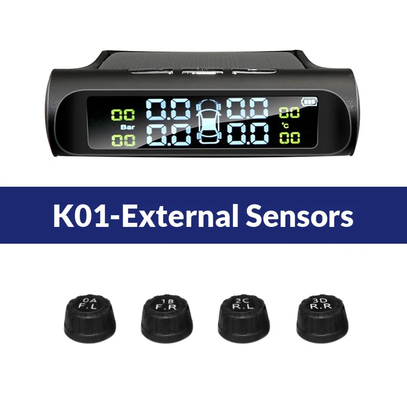 Solar Power Car Tire Pressure Monitor System