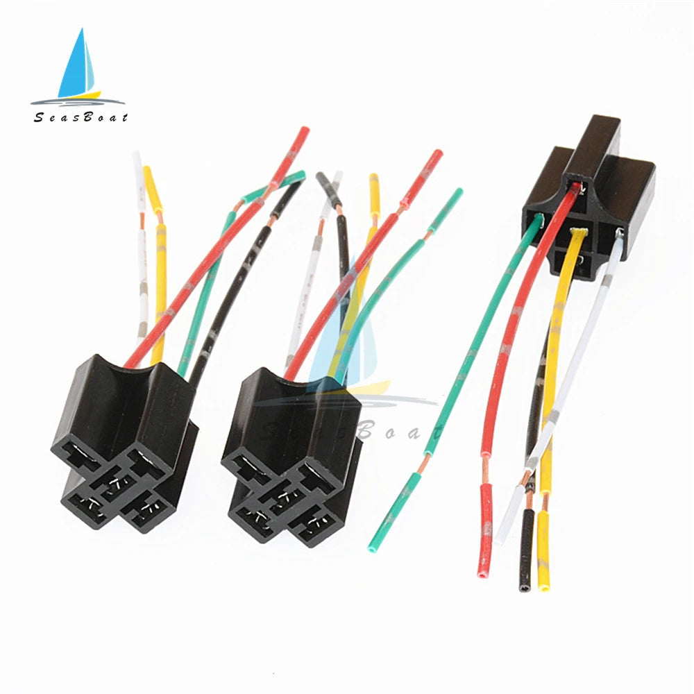5 X 5-Pin Relay Socket Harness Connectors