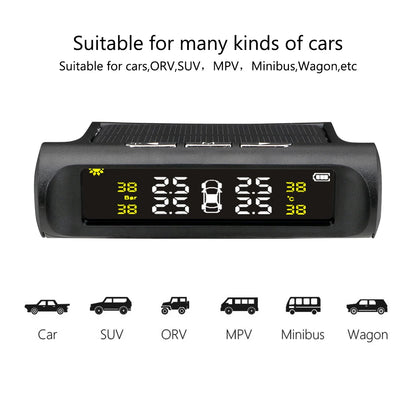 Car Tyre Pressure Monitoring System Solar Powered