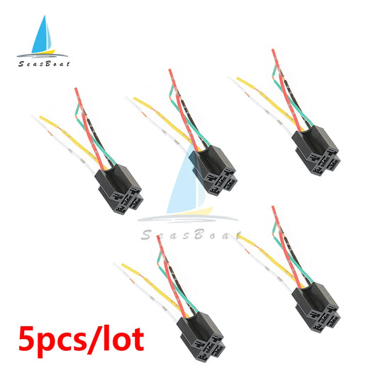 5 X 5-Pin Relay Socket Harness Connectors