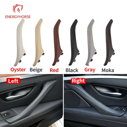 Left & Right Interior Passenger Door Leather Pull Handle Assembly for BMW F10/F11 5 Series