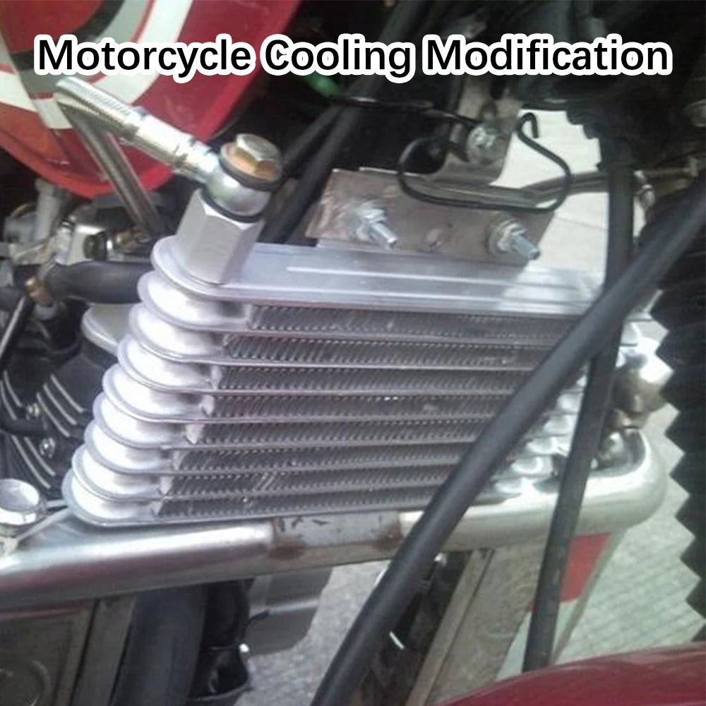 8-Row Transmission Radiator Oil Cooler – Aluminum Alloy Condenser for Motorcycle, ATV, Moto, Engine Cooling System