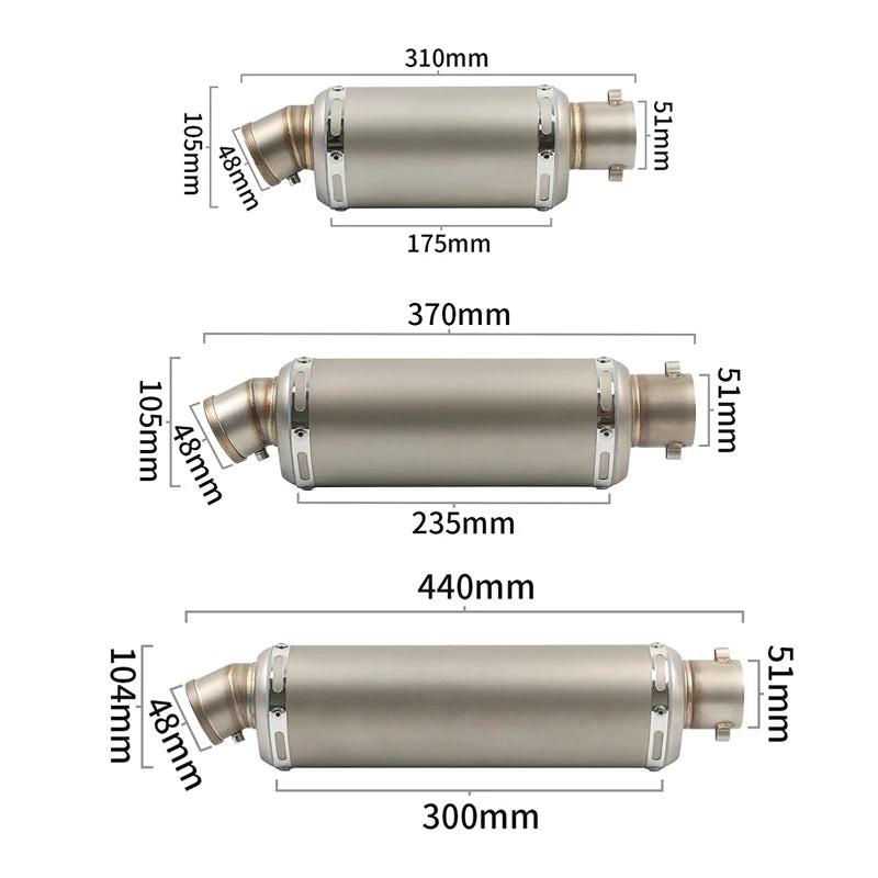 Universal Motorcycle Exhaust Muffler Pipe