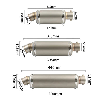 Universal Motorcycle Exhaust Muffler Pipe