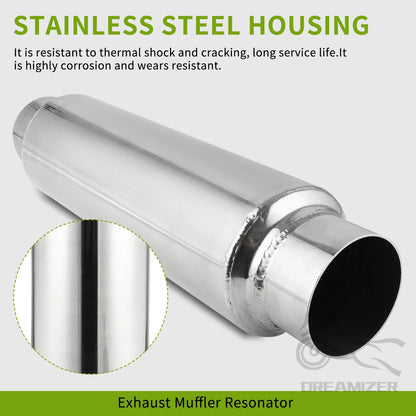 406mm (16”) 2.5-Inch Exhaust Muffler Pipe – Car & Motorcycle Replacement