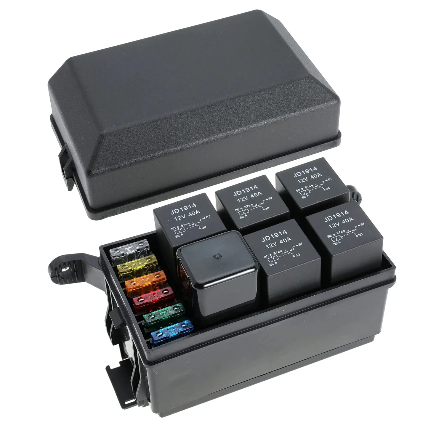 12V 6-Slot Relay and Fuse Box – Waterproof Universal Kit